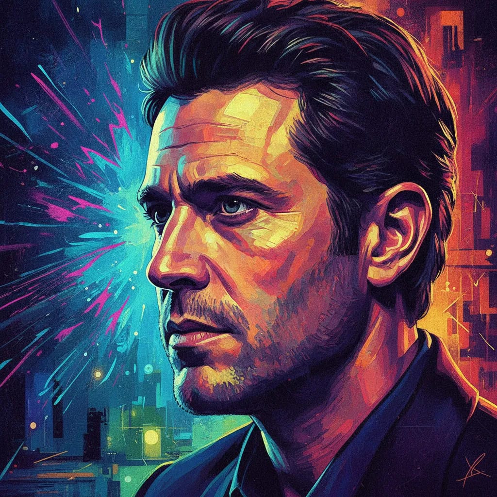 Artistic portrait of John D'Leo