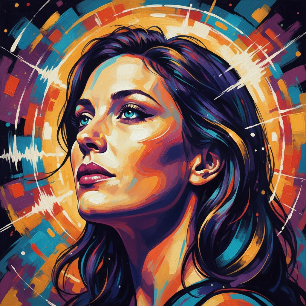 Artistic portrait of Isabelle Carré