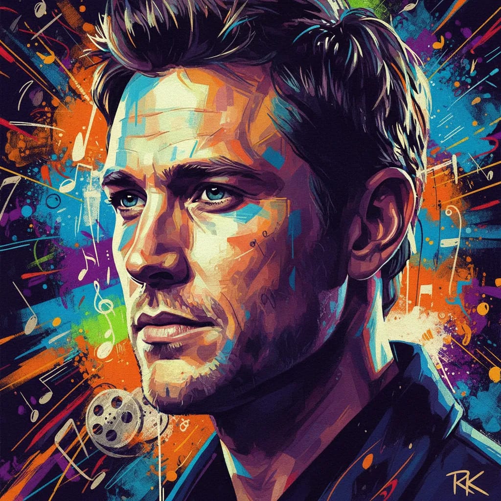 Artistic portrait of Ryan Kwanten