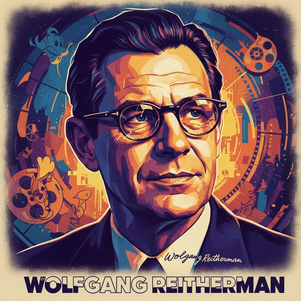 Artistic portrait of Wolfgang Reitherman