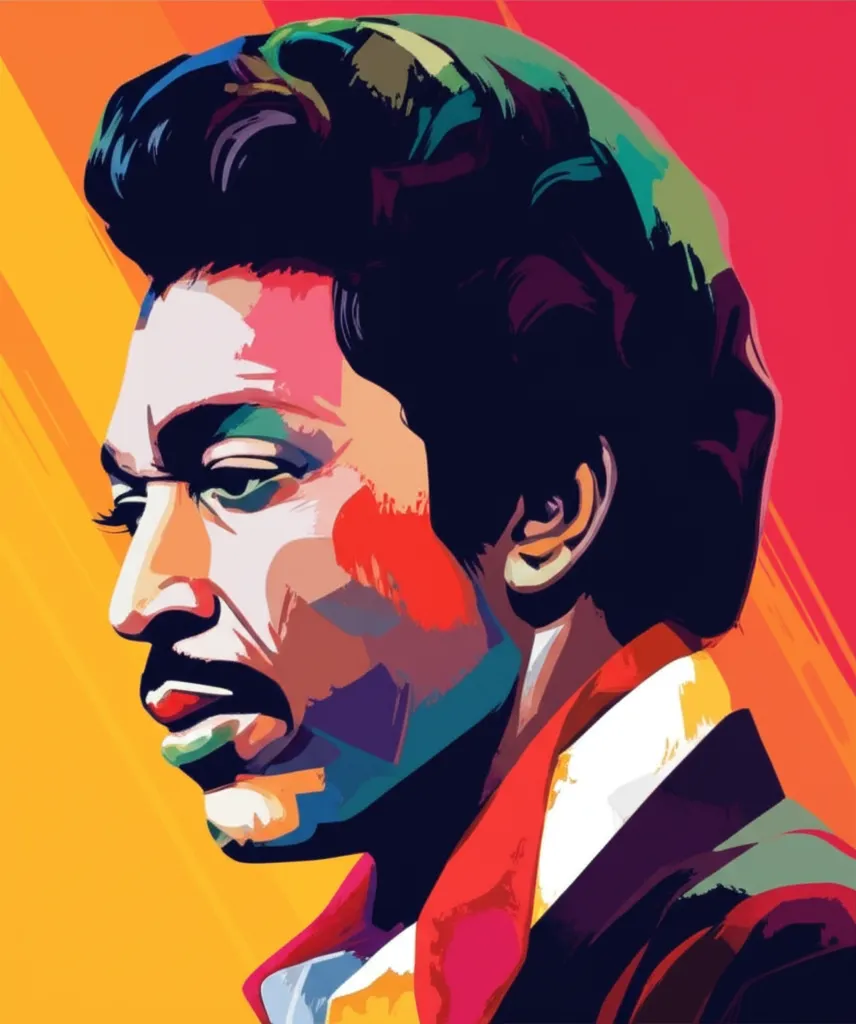Artistic portrait of Little Richard
