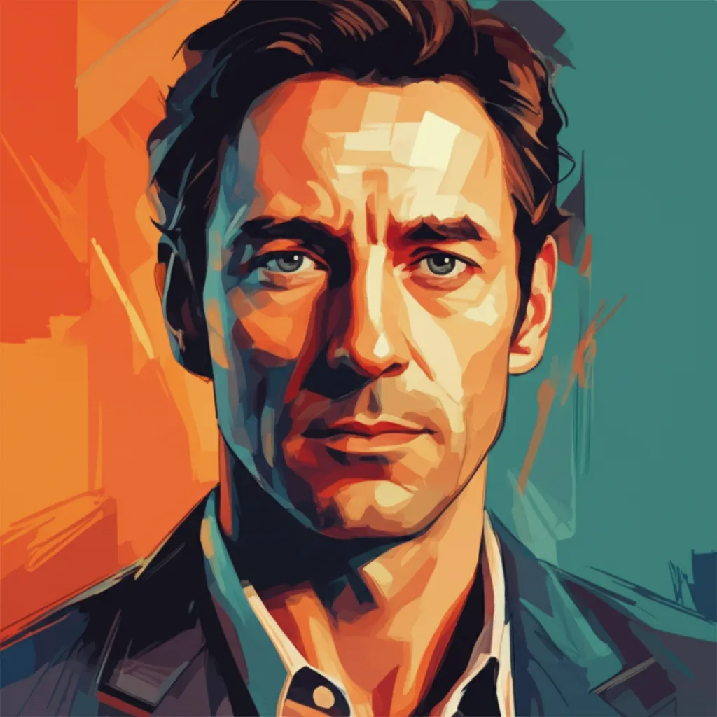 Artistic portrait of Mark Strong