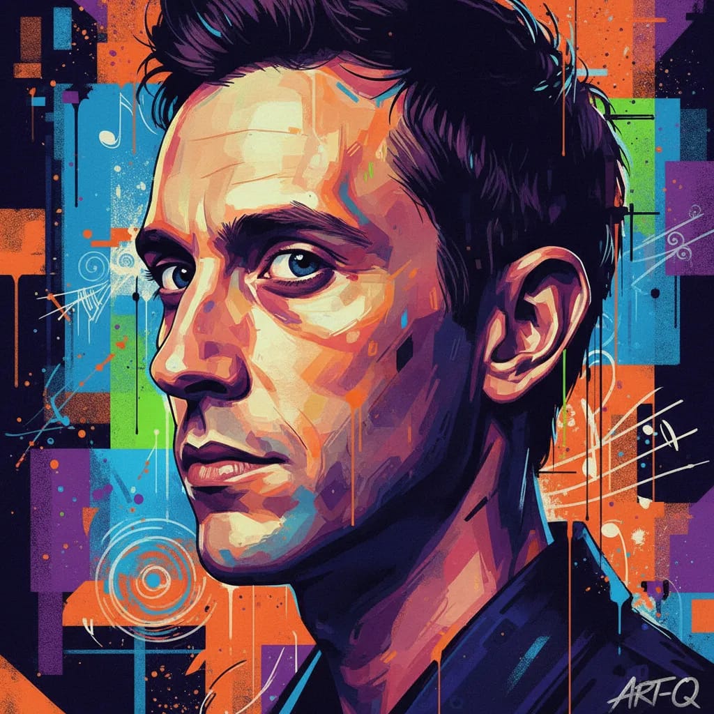 Artistic portrait of DJ Qualls
