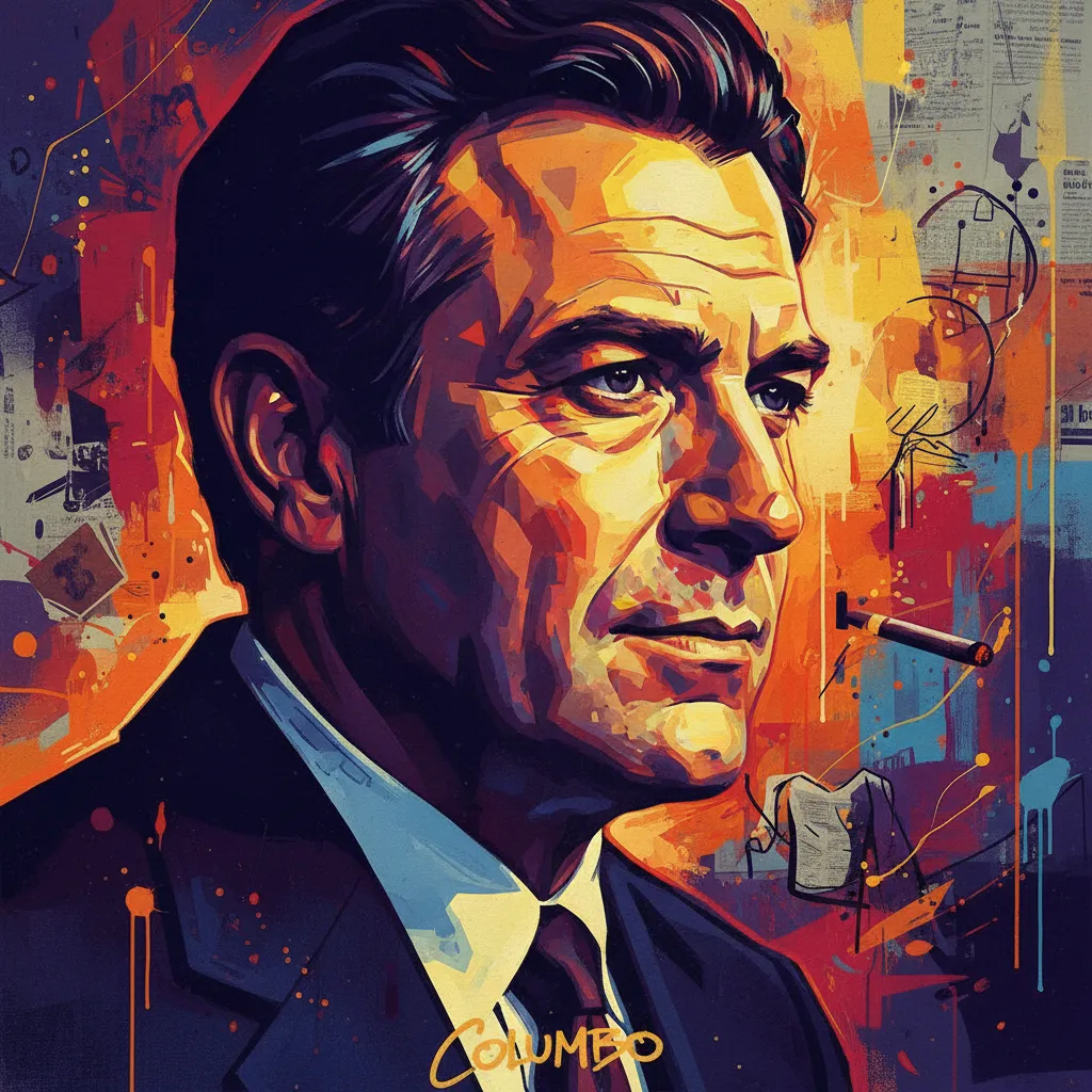 Artistic portrait of Peter Falk