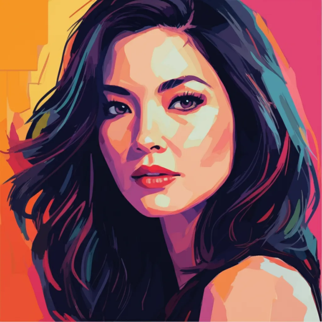 Artistic portrait of Olivia Munn