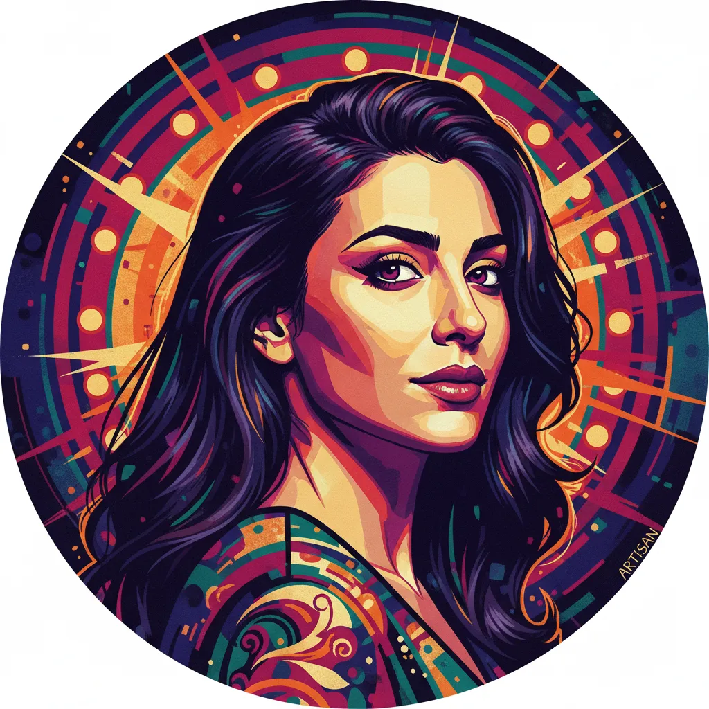 Artistic portrait of Leyla Haidarian
