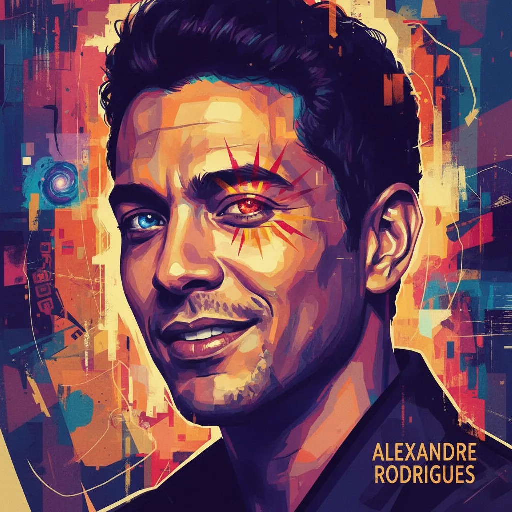 Artistic portrait of Alexandre Rodrigues