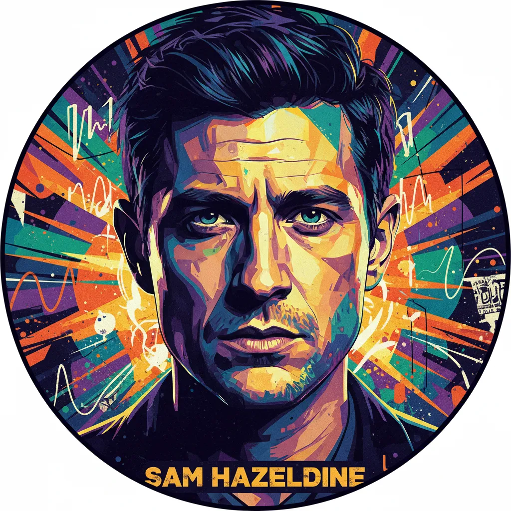 Artistic portrait of Sam Hazeldine