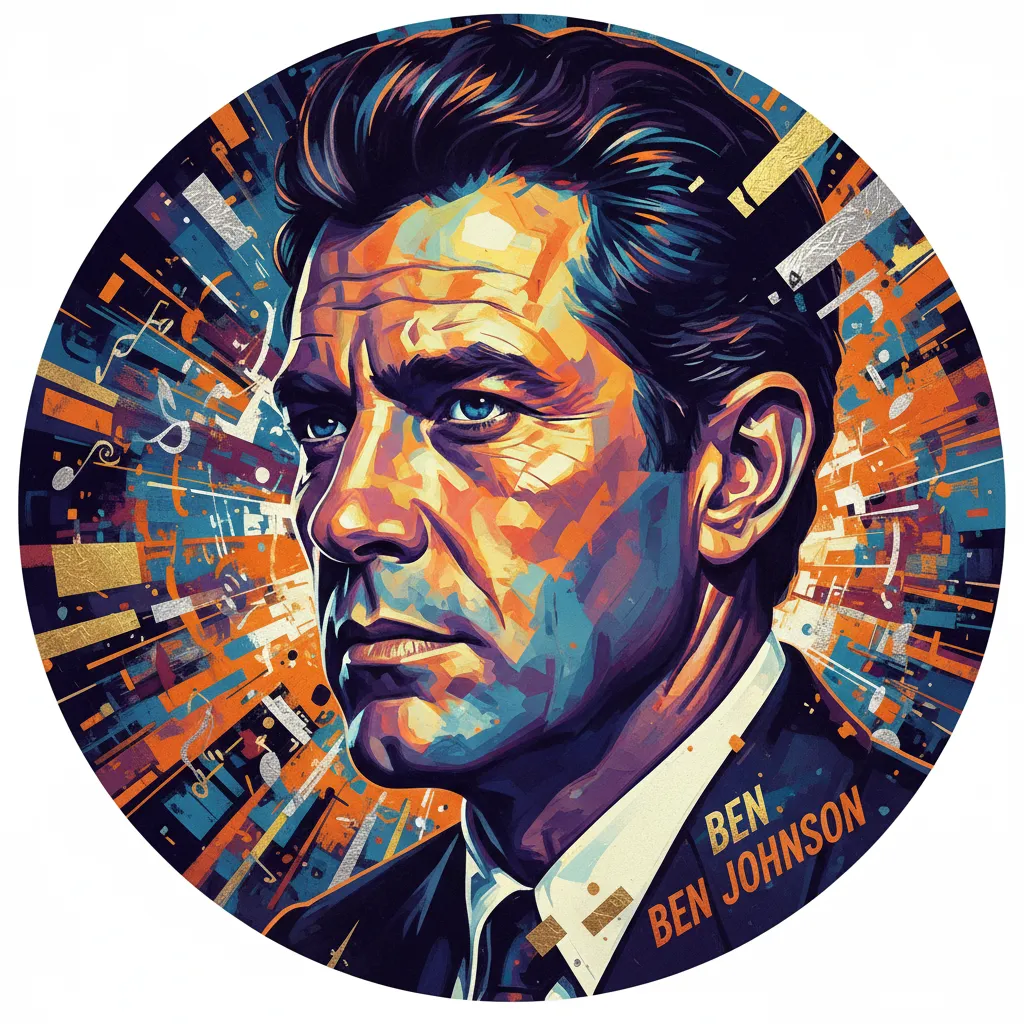 Artistic portrait of Ben Johnson