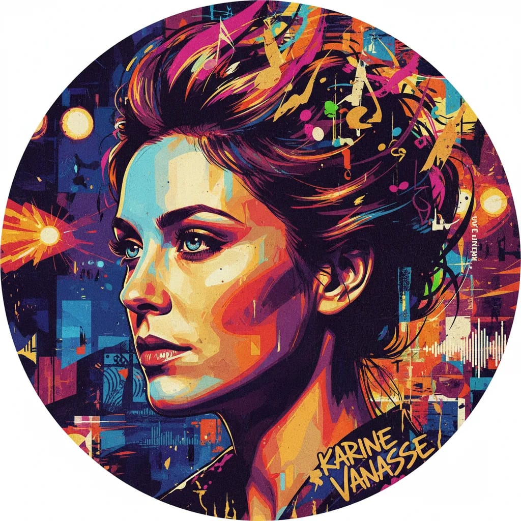 Artistic portrait of Karine Vanasse