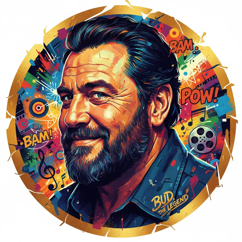 Artistic portrait of Bud Spencer