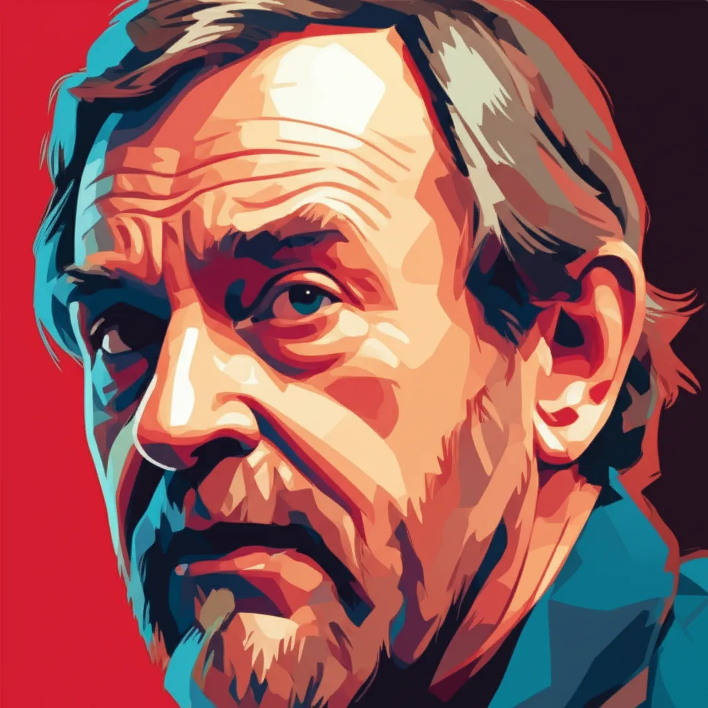 Artistic portrait of Terry Jones