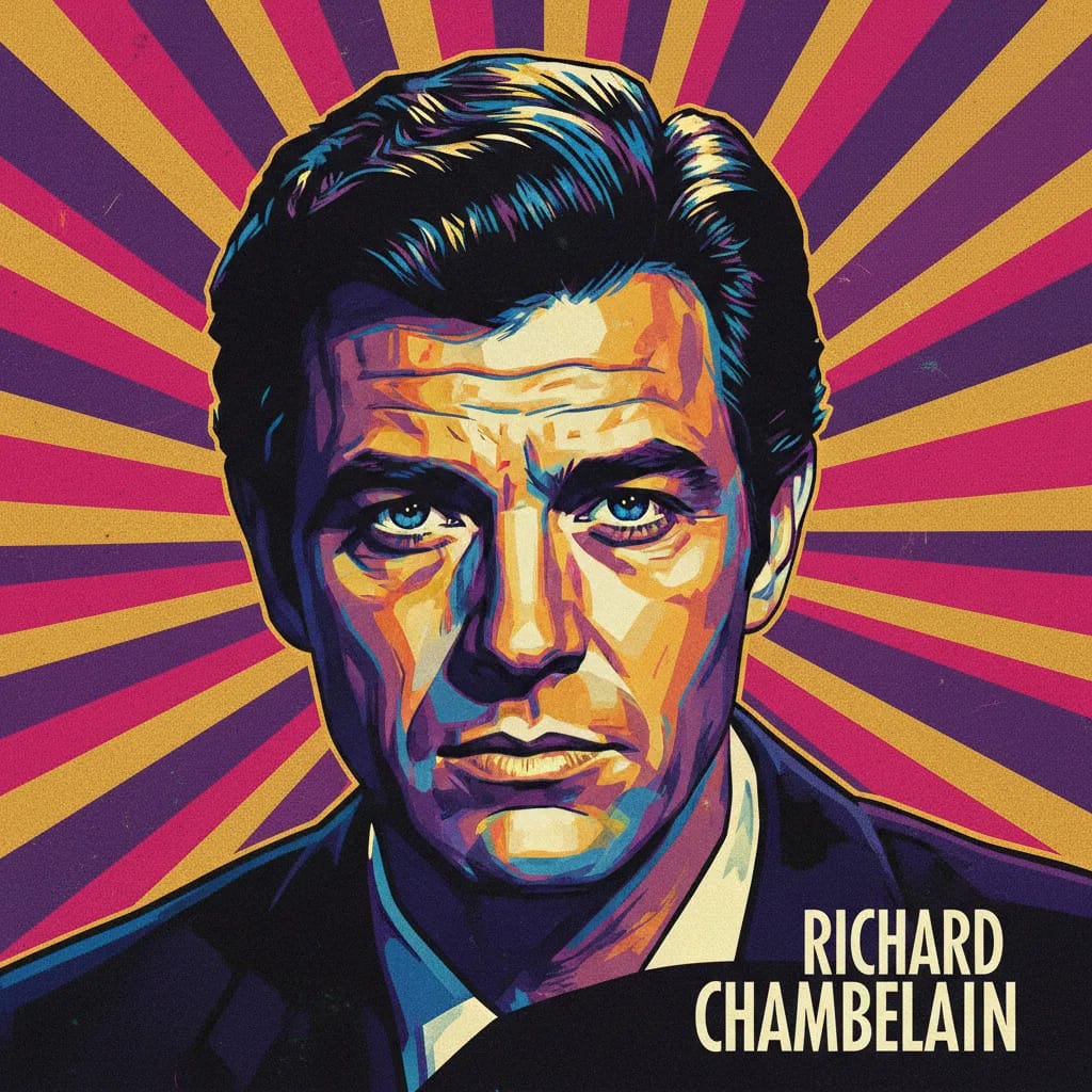Artistic portrait of Richard Chamberlain