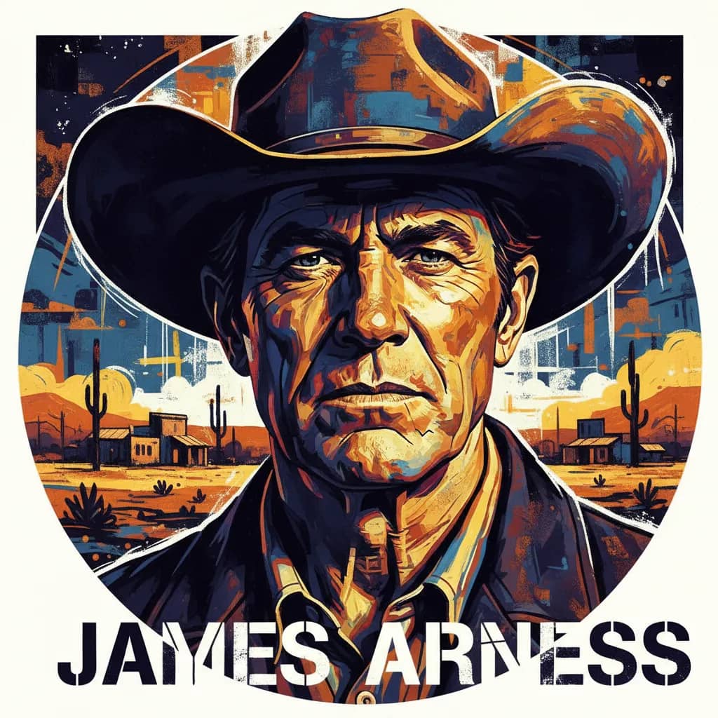 Portrait of James Arness