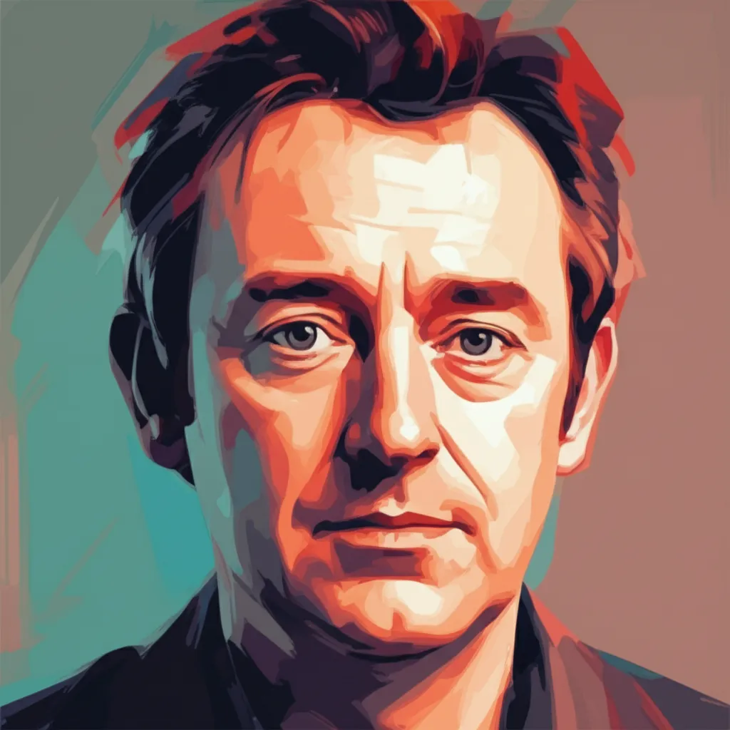 Artistic portrait of Ardal O'Hanlon