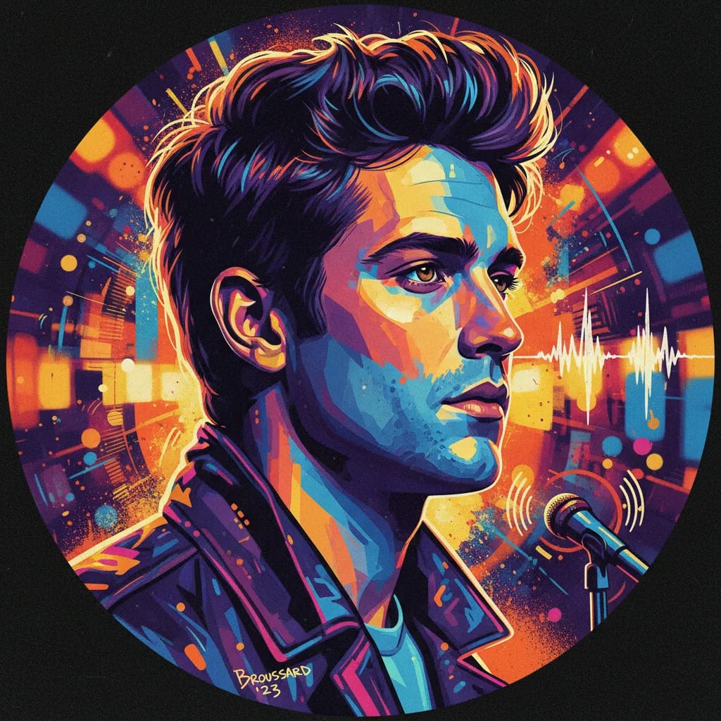 Artistic portrait of Israel Broussard
