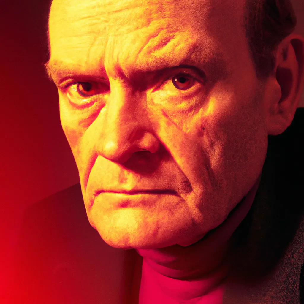 Artistic portrait of Bruno Ganz