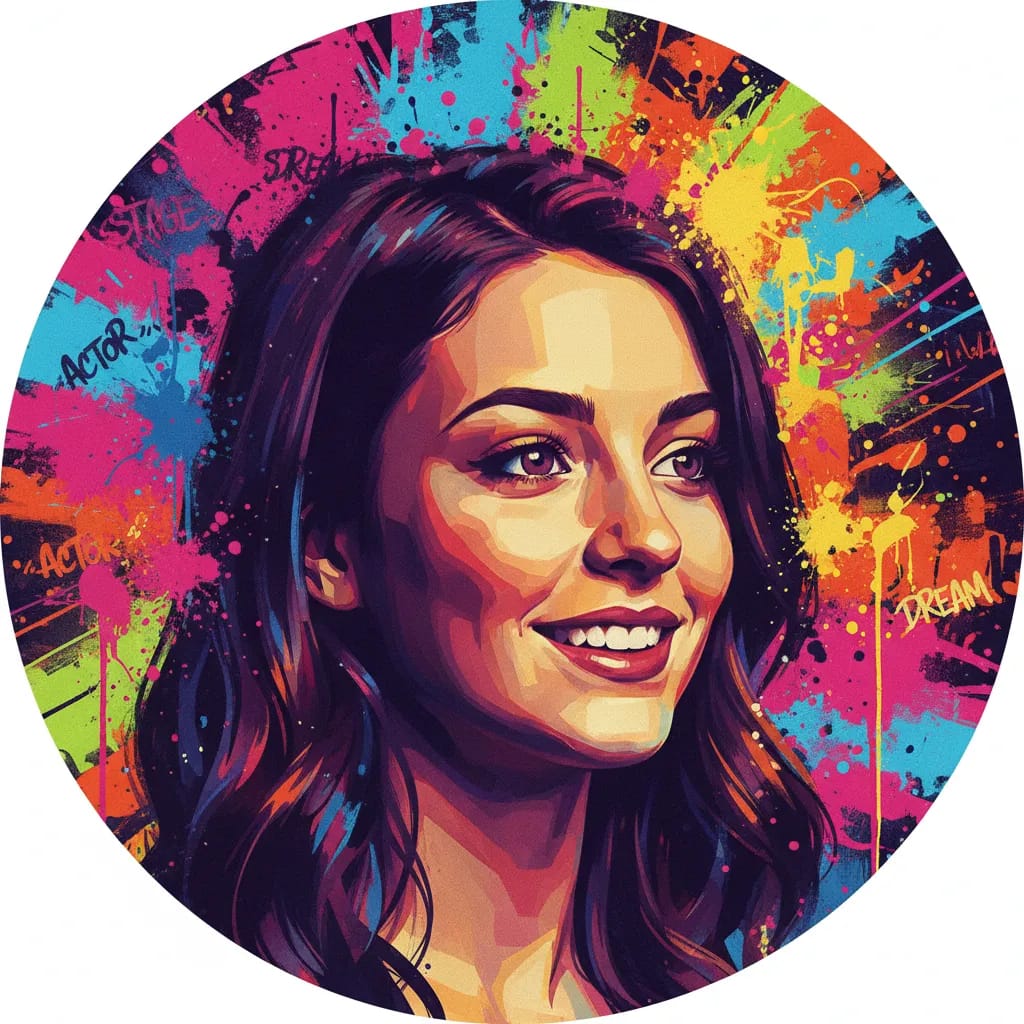 Artistic portrait of Chloe Csengery