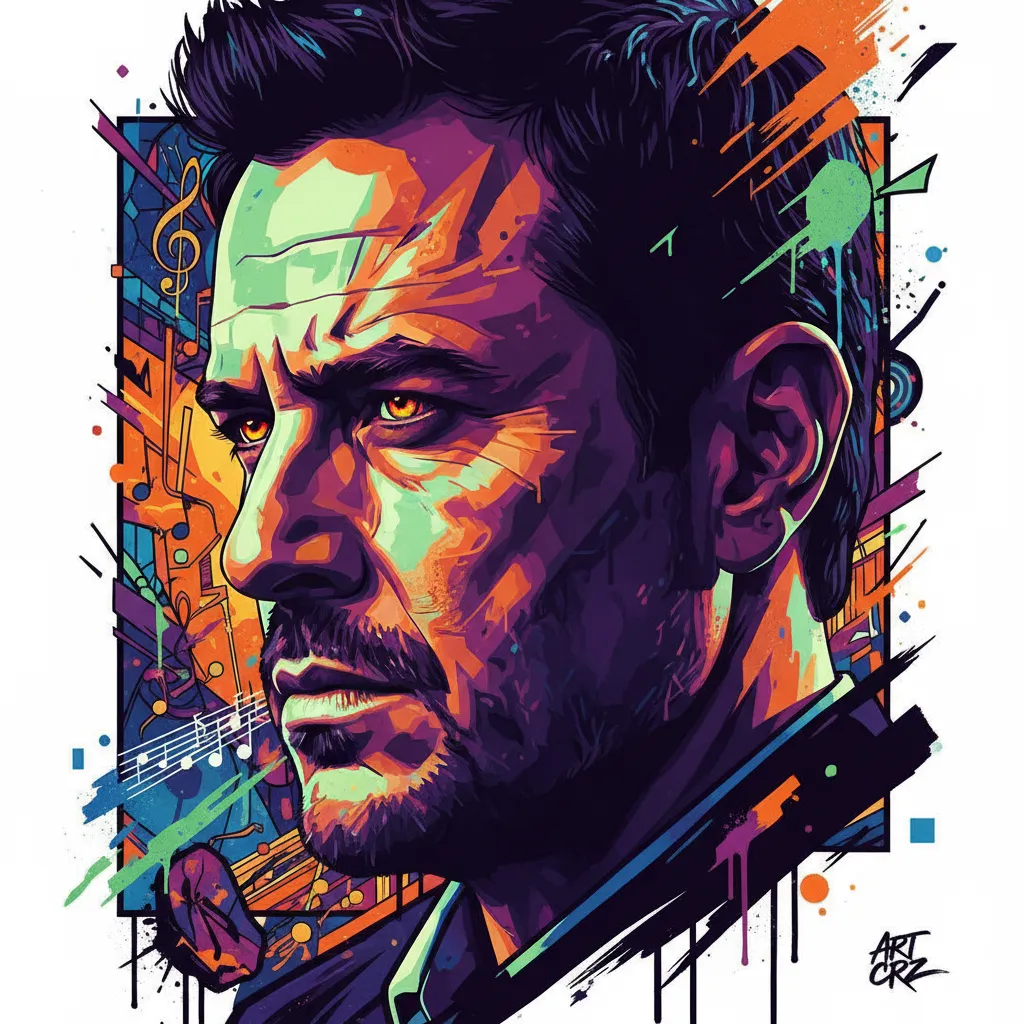 Artistic portrait of Raymond Cruz
