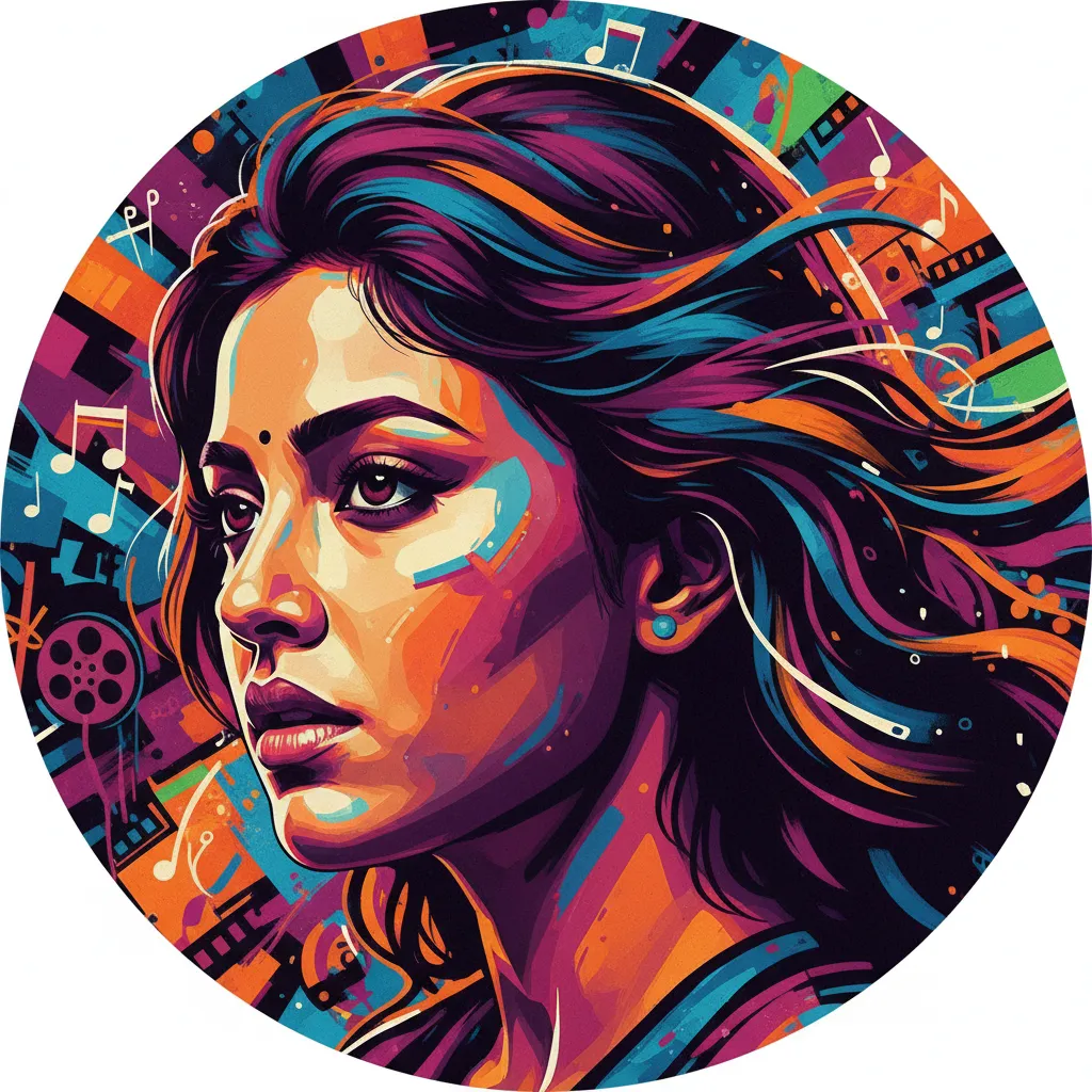Artistic portrait of Amala Paul