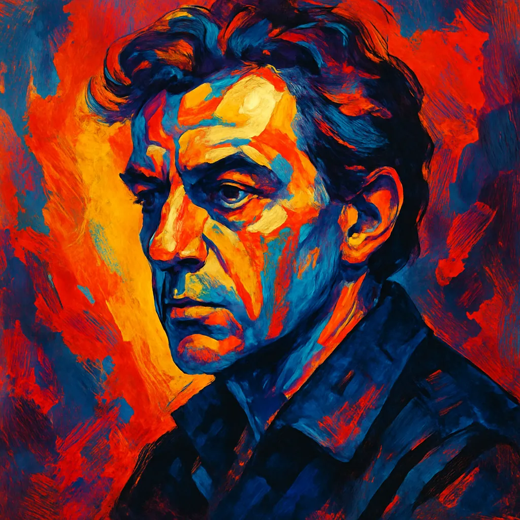 Artistic portrait of Antoine Bourseiller