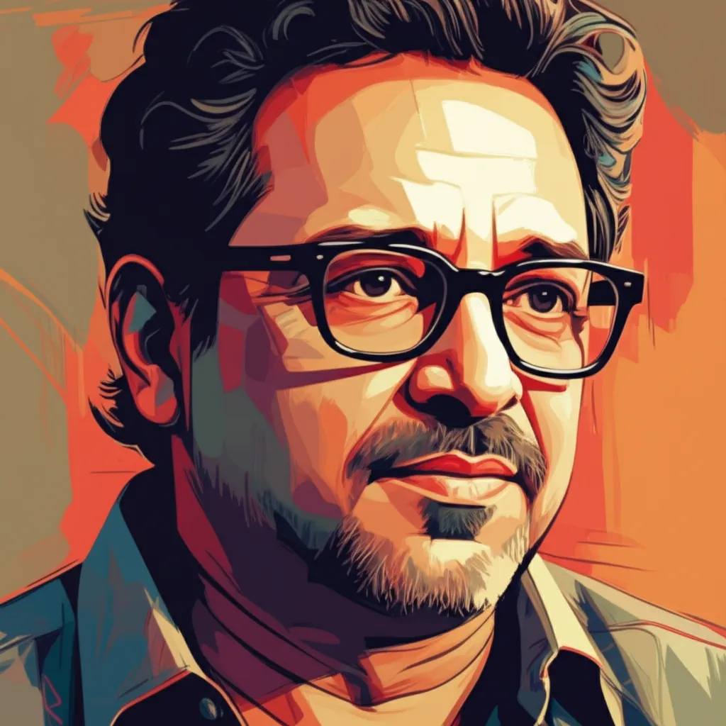 Artistic portrait of Amole Gupte