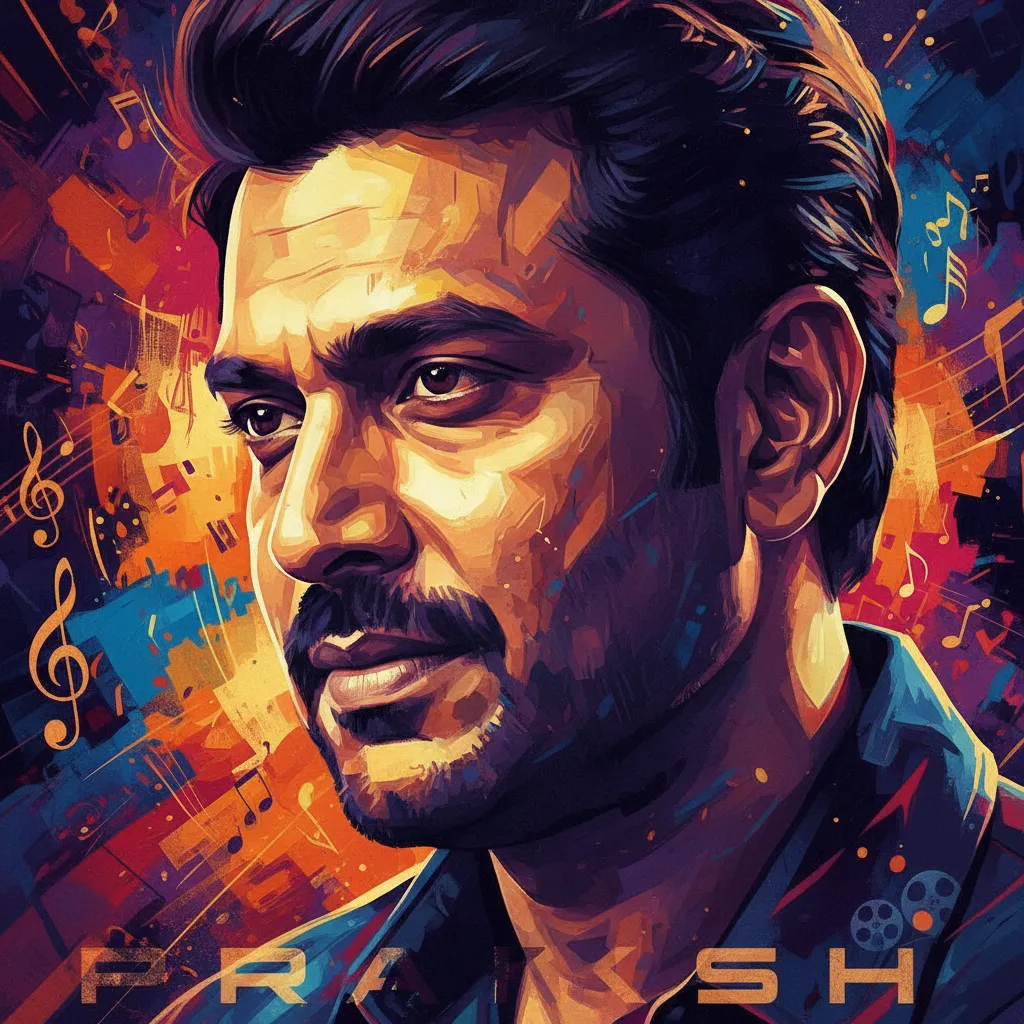 Artistic portrait of Prakash Raj