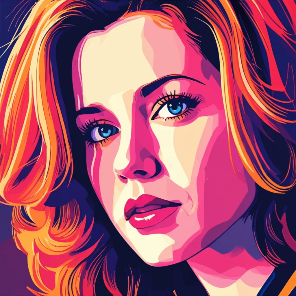 Artistic portrait of Gretchen Mol