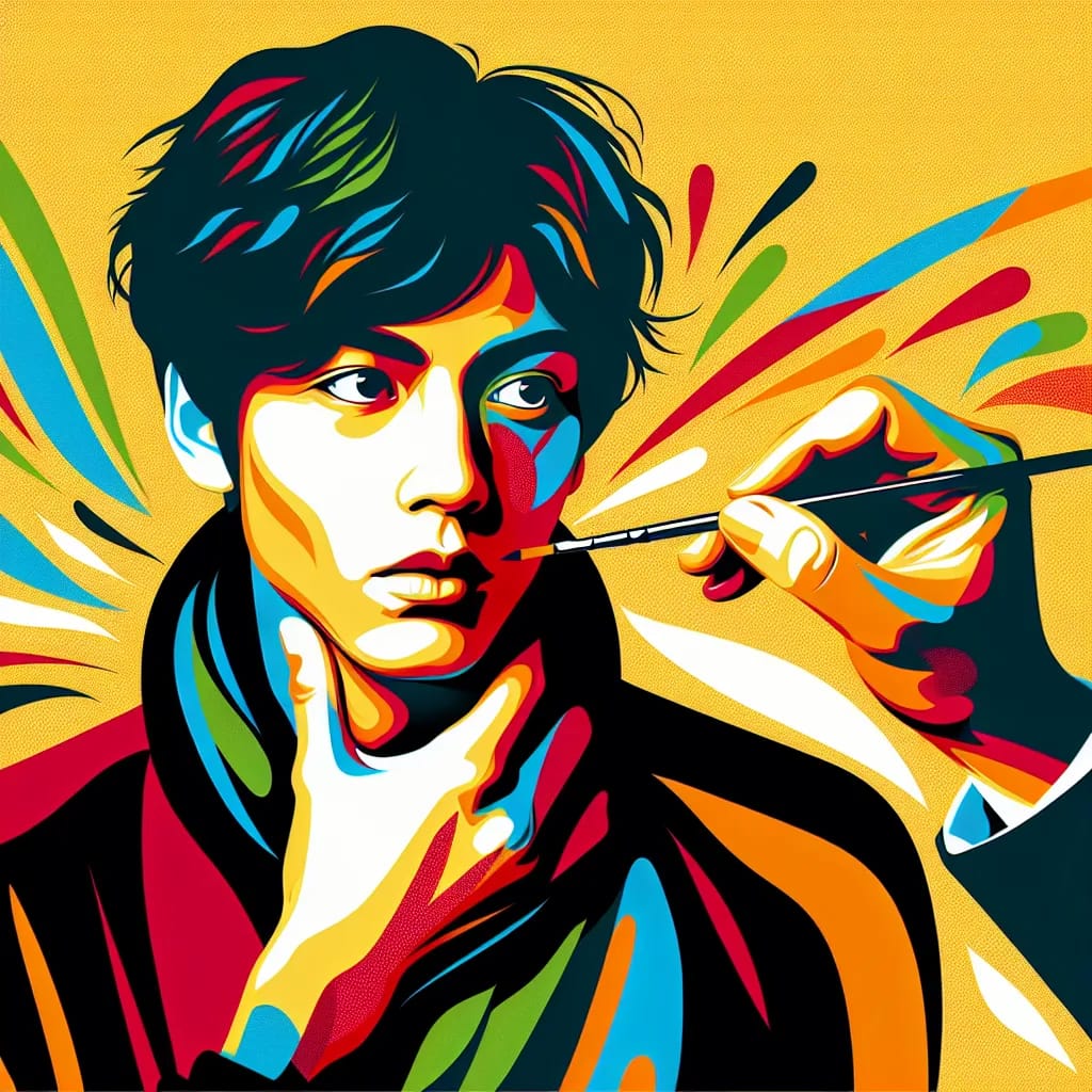 Artistic portrait of Daiki Yamashita