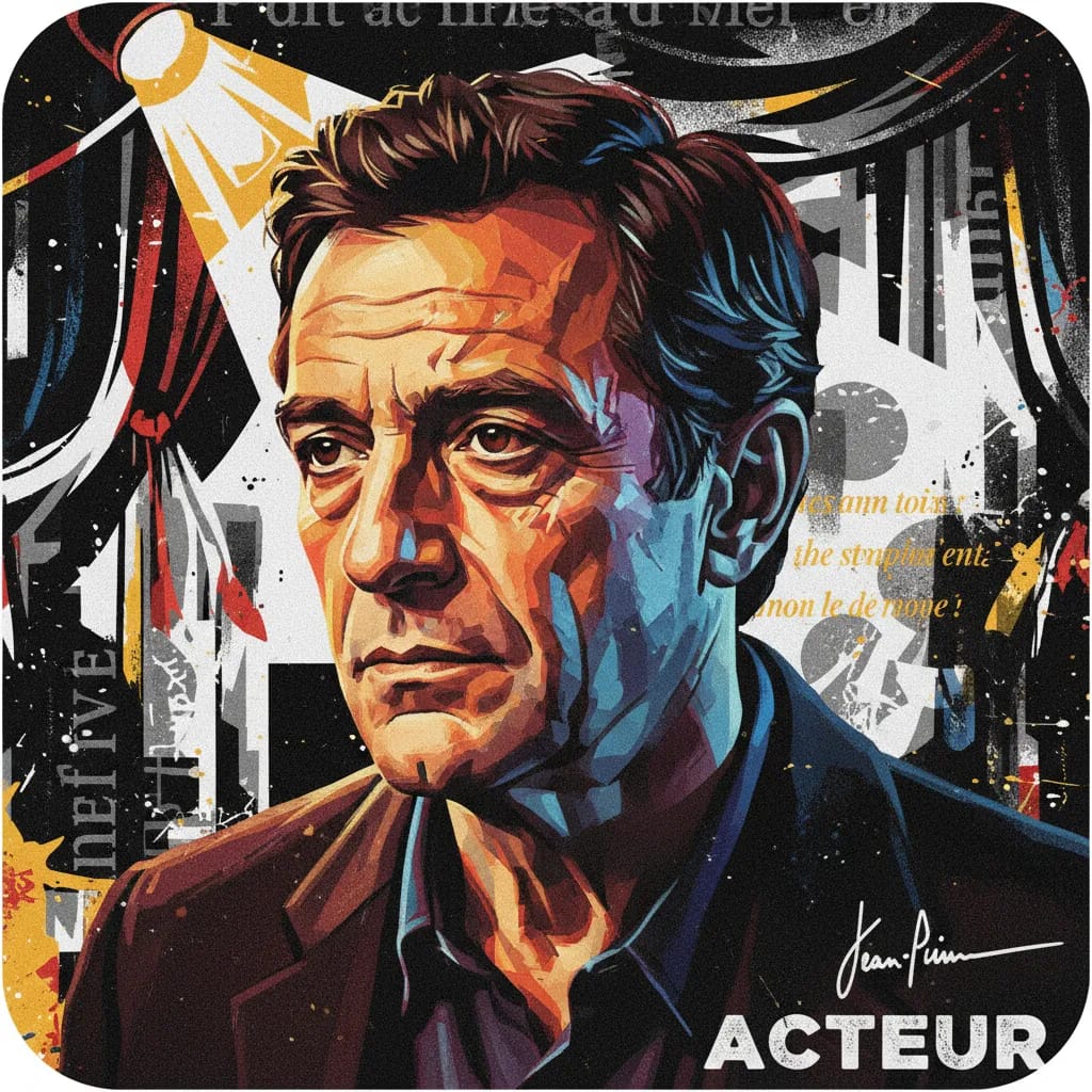 Artistic portrait of Jean-Pierre Darroussin
