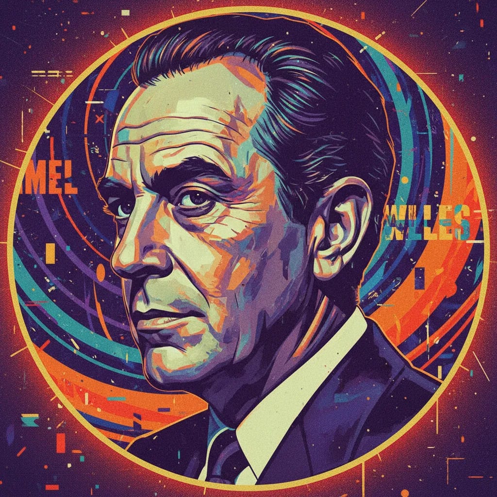 Artistic portrait of Mel Welles