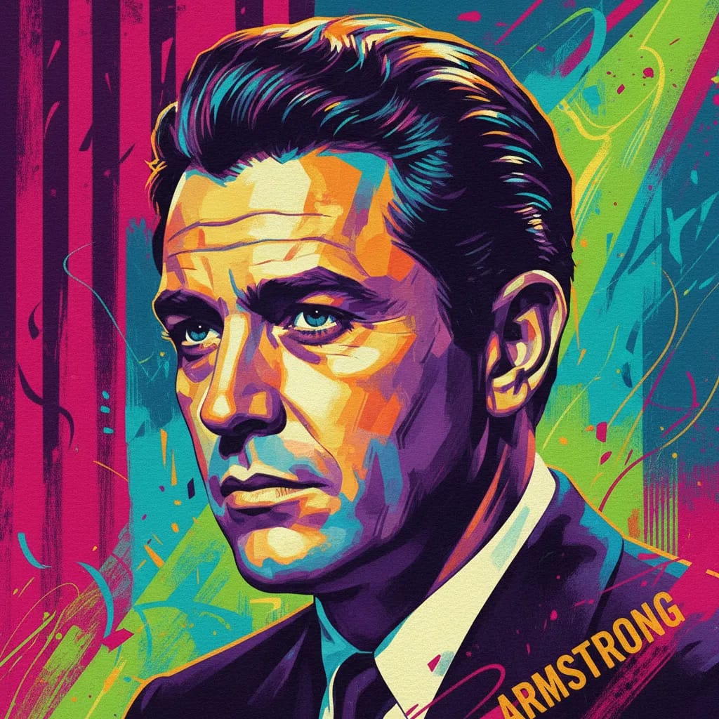 Artistic portrait of Robert Armstrong