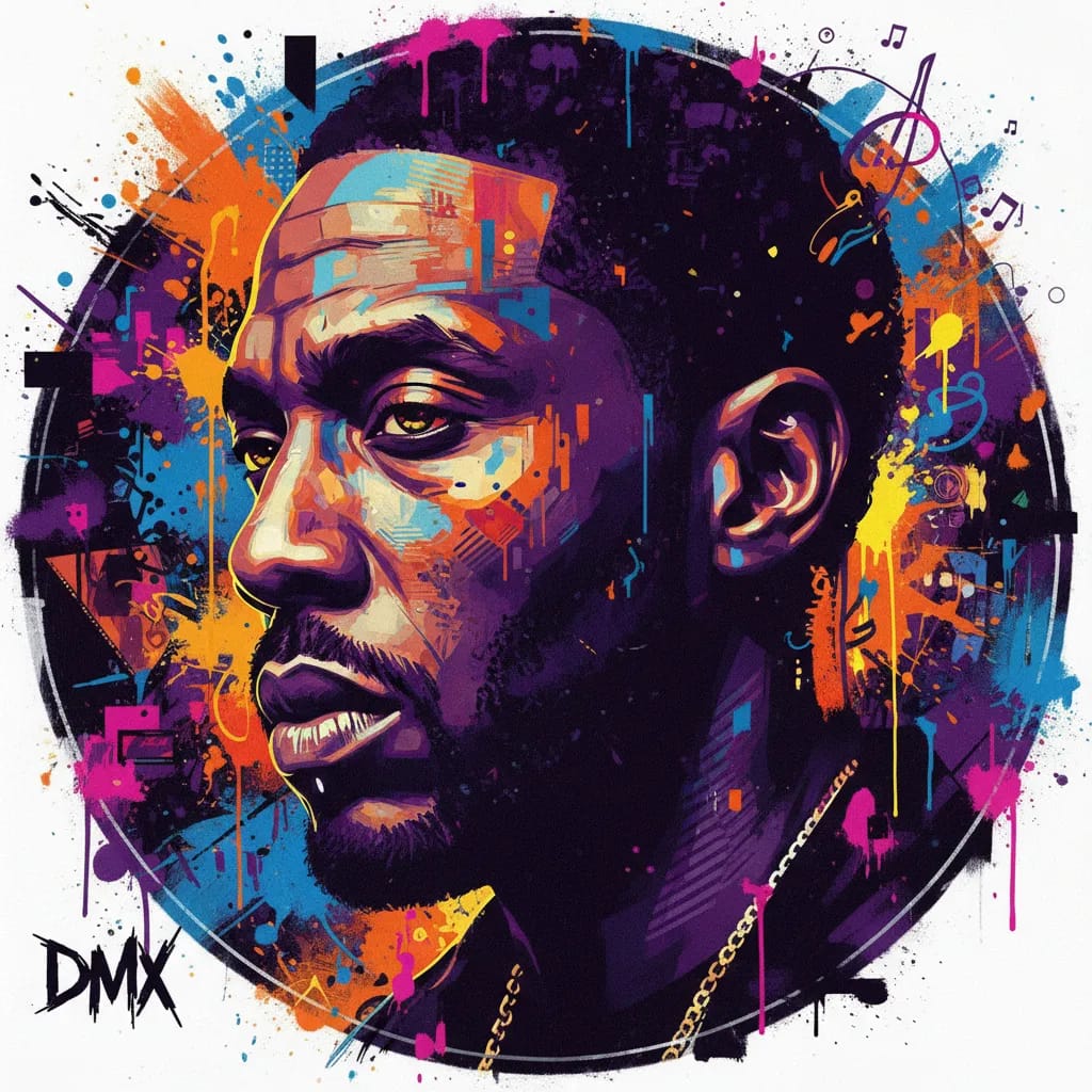 Artistic portrait of DMX
