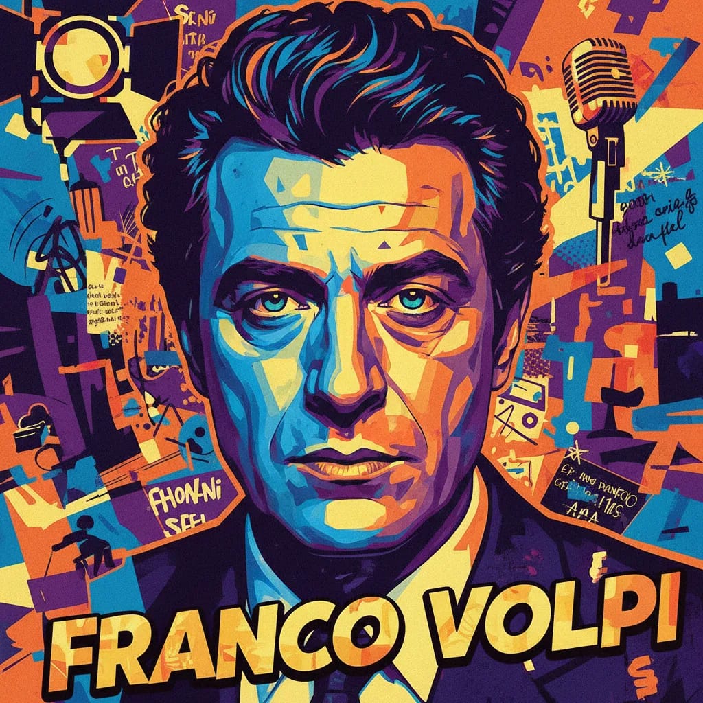 Artistic portrait of Franco Volpi