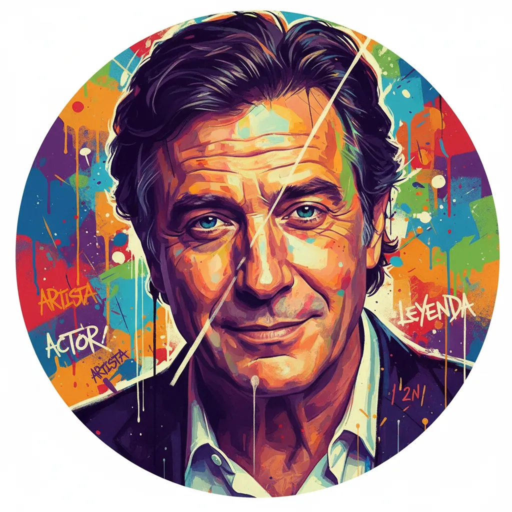 Artistic portrait of Luis Brandoni