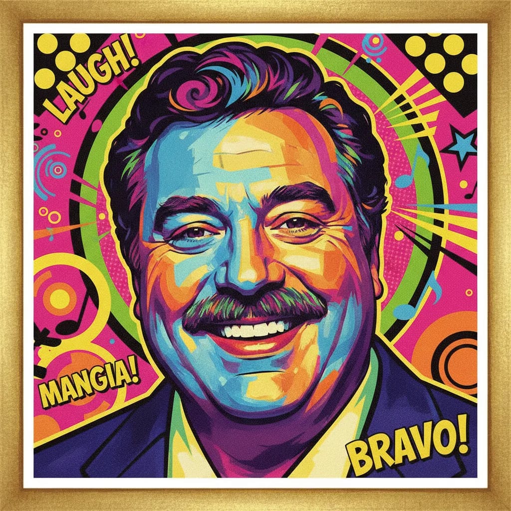 Artistic portrait of Dom DeLuise