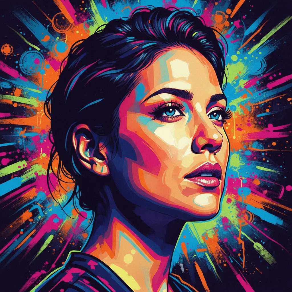 Artistic portrait of Gina Rodriguez