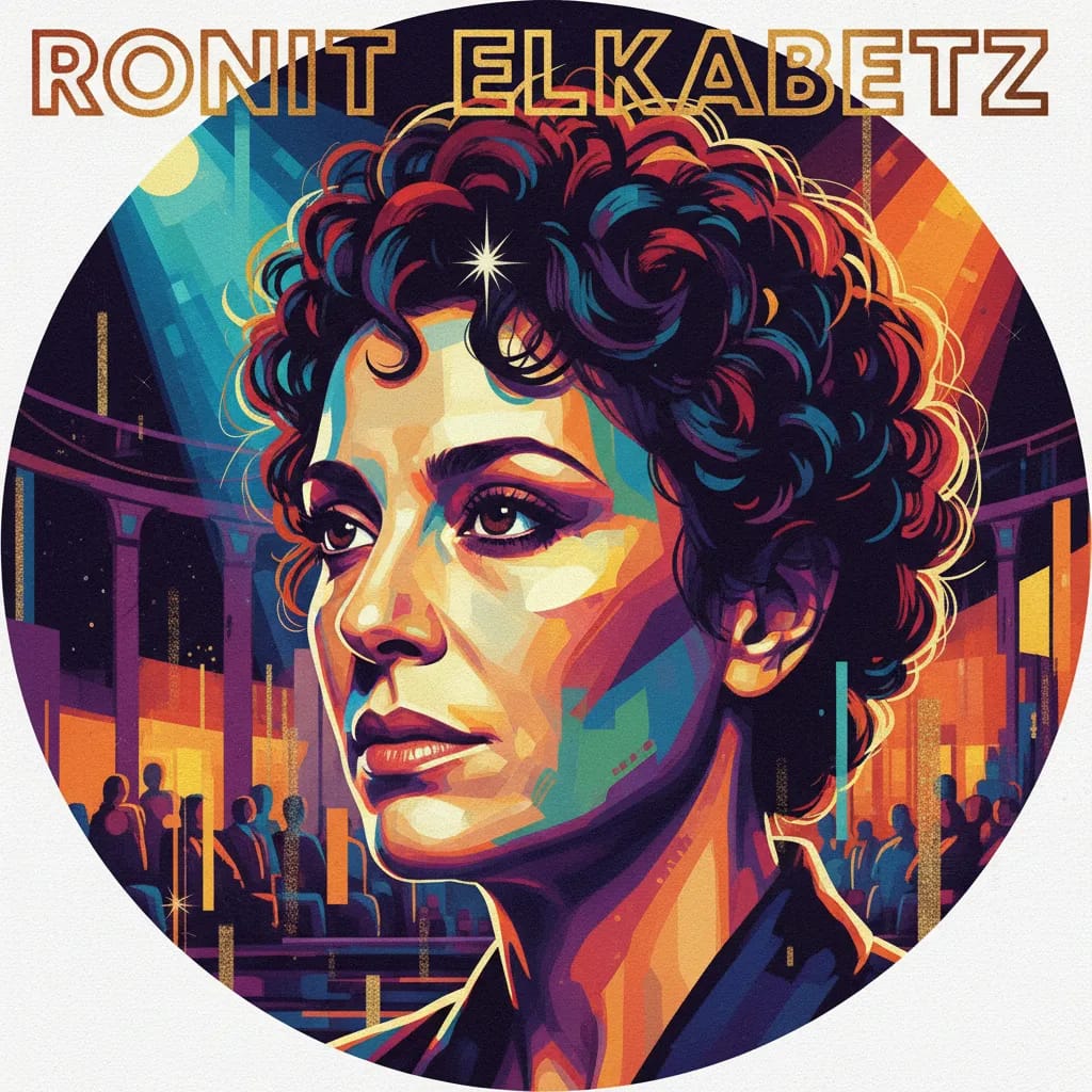 Artistic portrait of Ronit Elkabetz