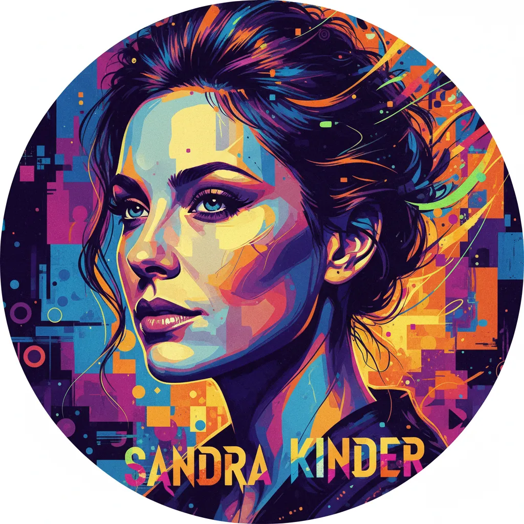 Artistic portrait of Sandra Kinder