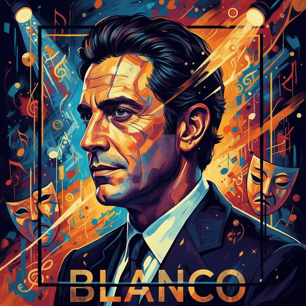 Artistic portrait of Eduardo Blanco