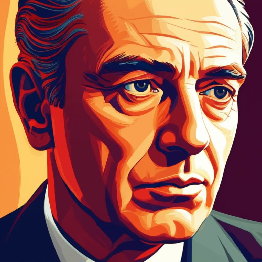Artistic portrait of Jean Servais