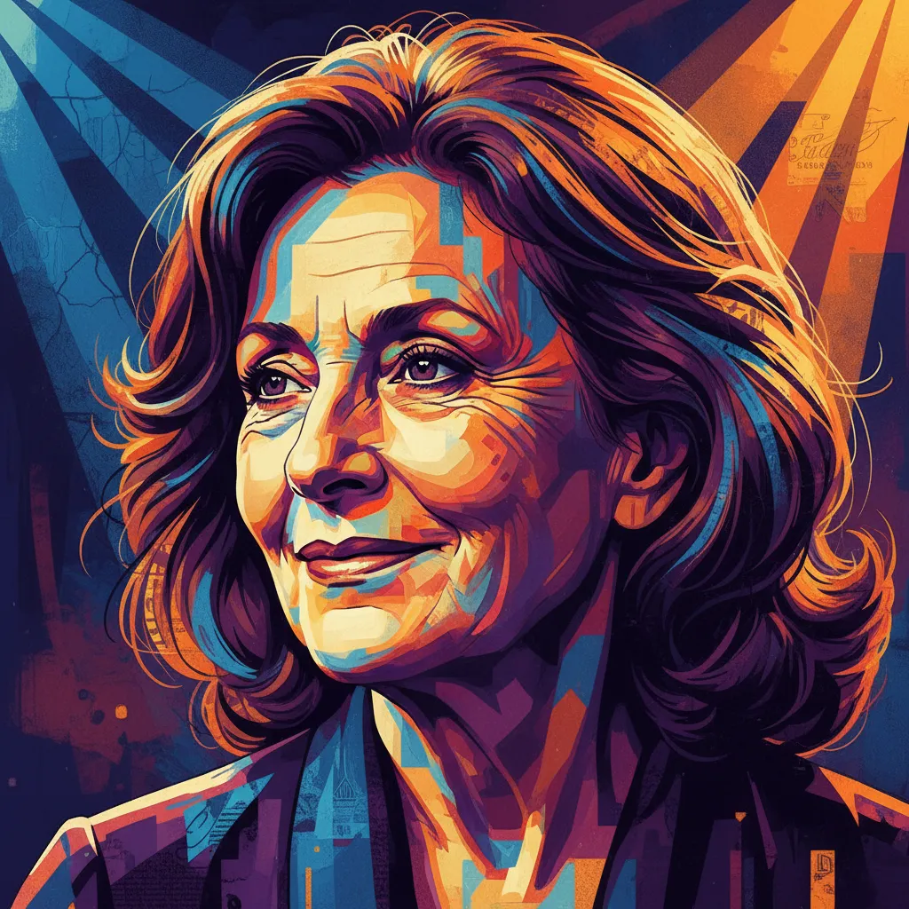 Artistic portrait of Françoise Bertin