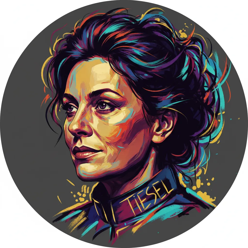 Artistic portrait of Margarete Tiesel