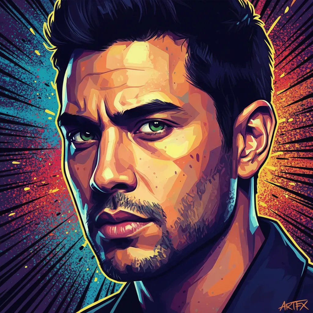 Artistic portrait of J.J. Soria
