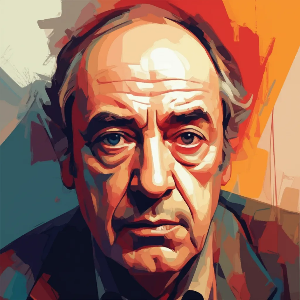 Artistic portrait of Jean Yanne