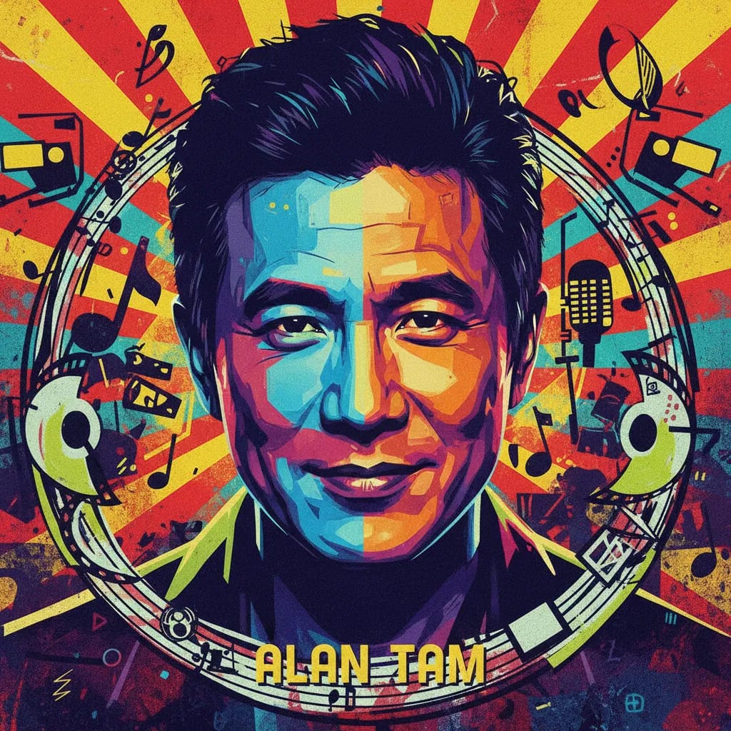 Artistic portrait of Alan Tam