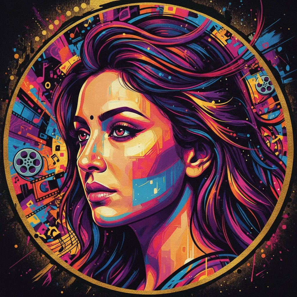 Artistic portrait of Twinkle Khanna
