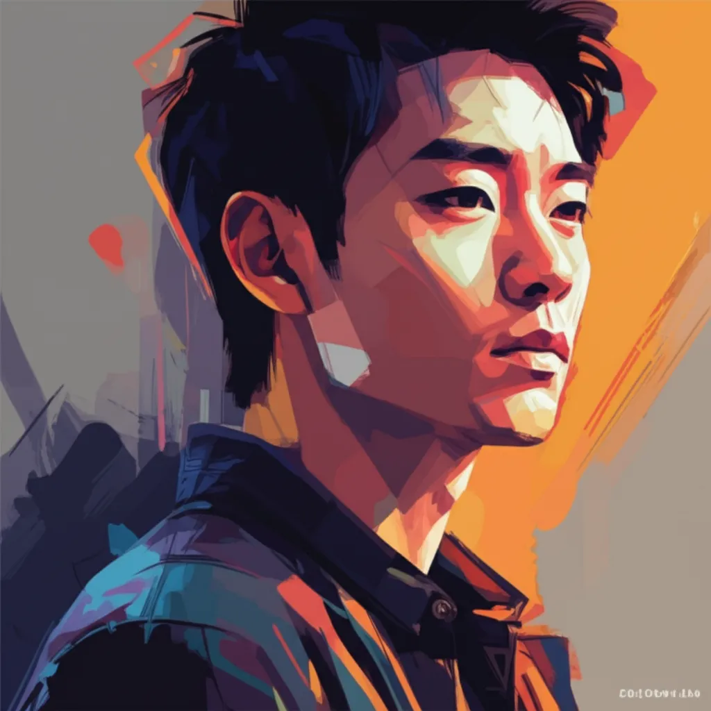 Artistic portrait of Jianzhong Zhang