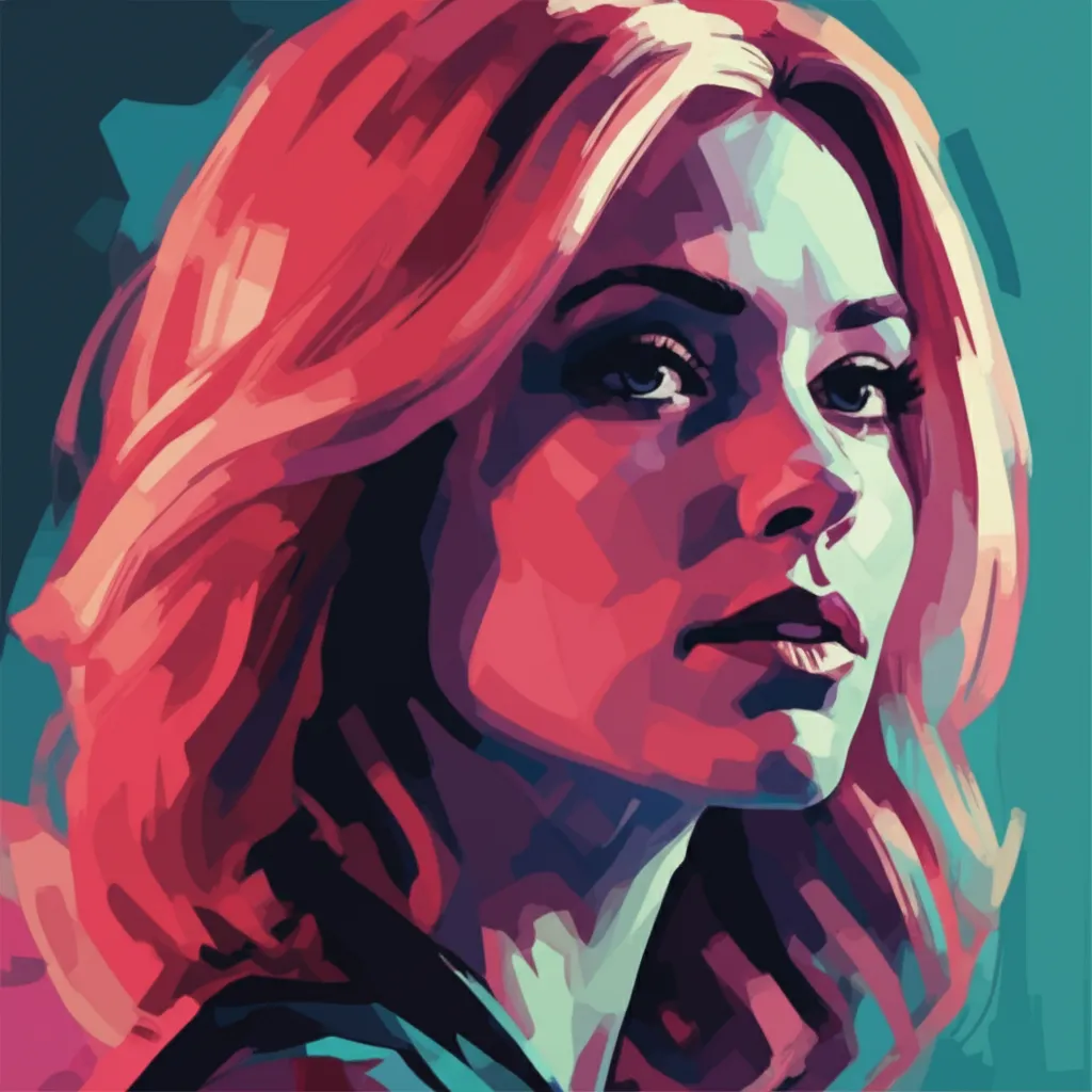 Artistic portrait of Carrie Coon