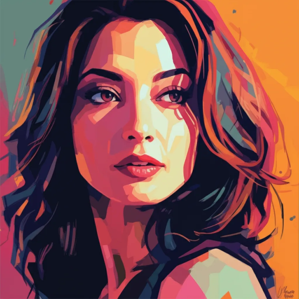 Artistic portrait of Lisa Ray